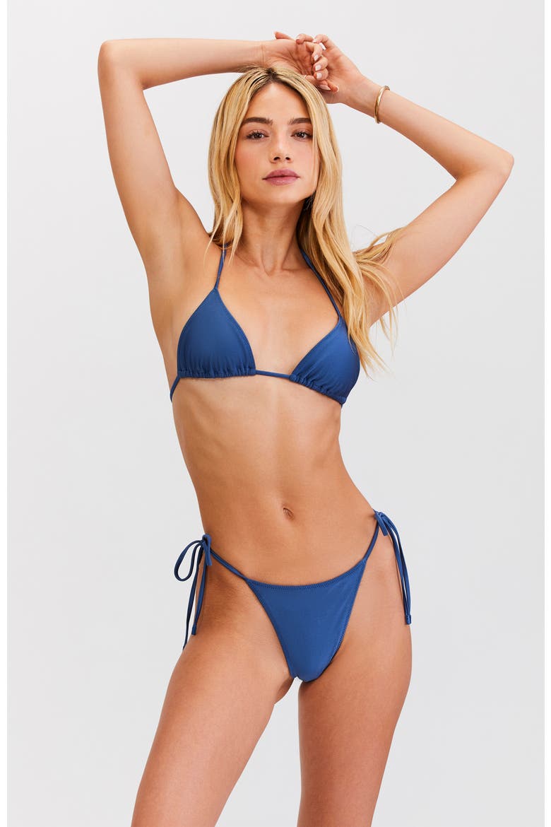 LE TRIANGLE SWIM TOP, Main, color, NAVY BLUE