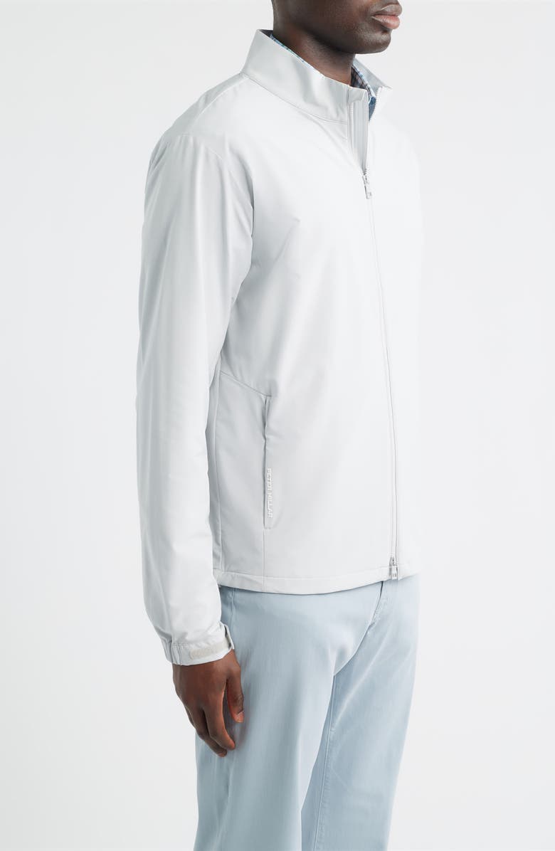 Peter Millar Dunes Water Resistant Golf Jacket, Alternate, color, British Grey