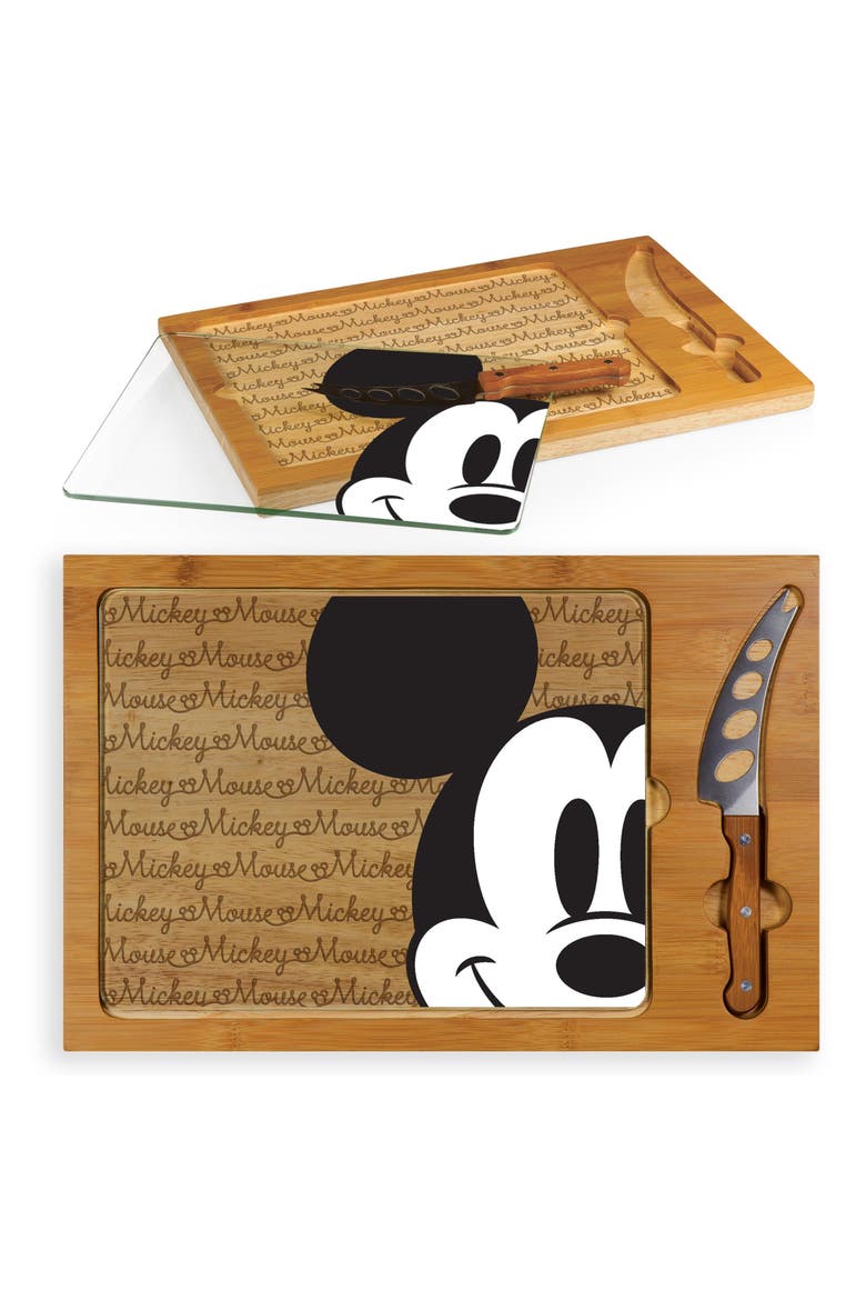 TOSCANA Icon - Disney 3-Piece Cheese Board Set, Alternate, color, MINNIE MOUSE/ BROWN