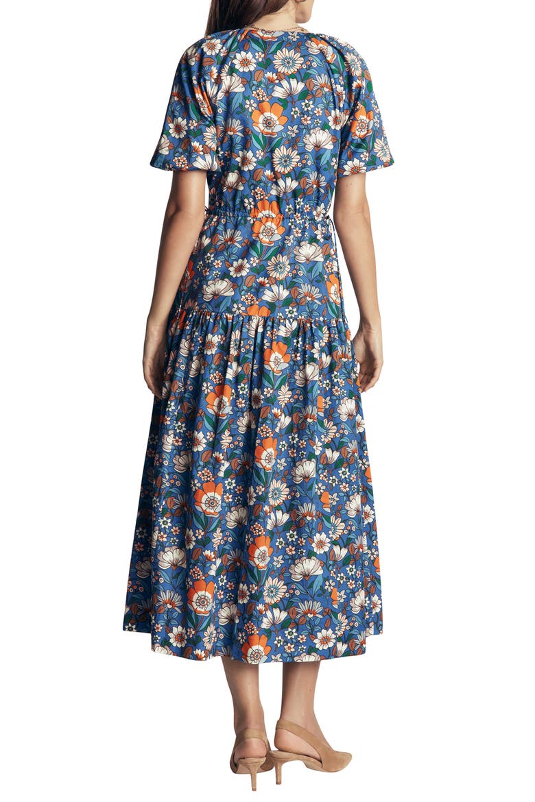 Floral Print Linen Dress, Alternate, color, FLORAL FIELD