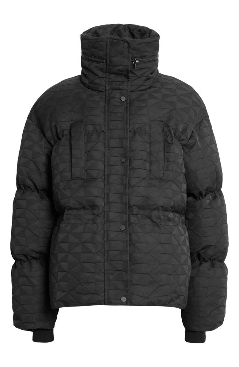 AllSaints Peckham Geometric Jacquard Puffer Jacket, Alternate, color,