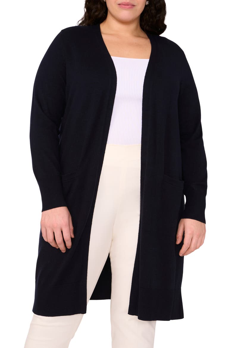 Open Front Longline Cardigan, Main, color, NAVY DEPTHS