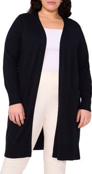 Halogen® Open Front Longline Cardigan
