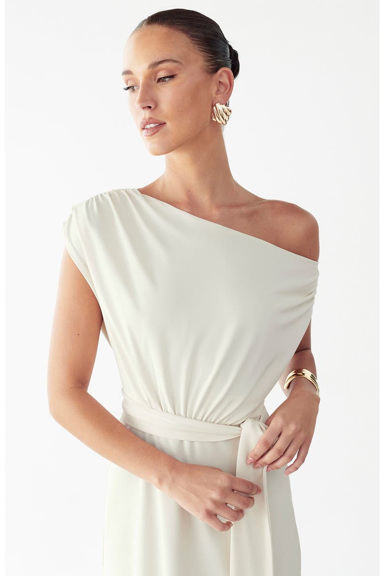 Eva Midi Dress, Alternate, color, Cream