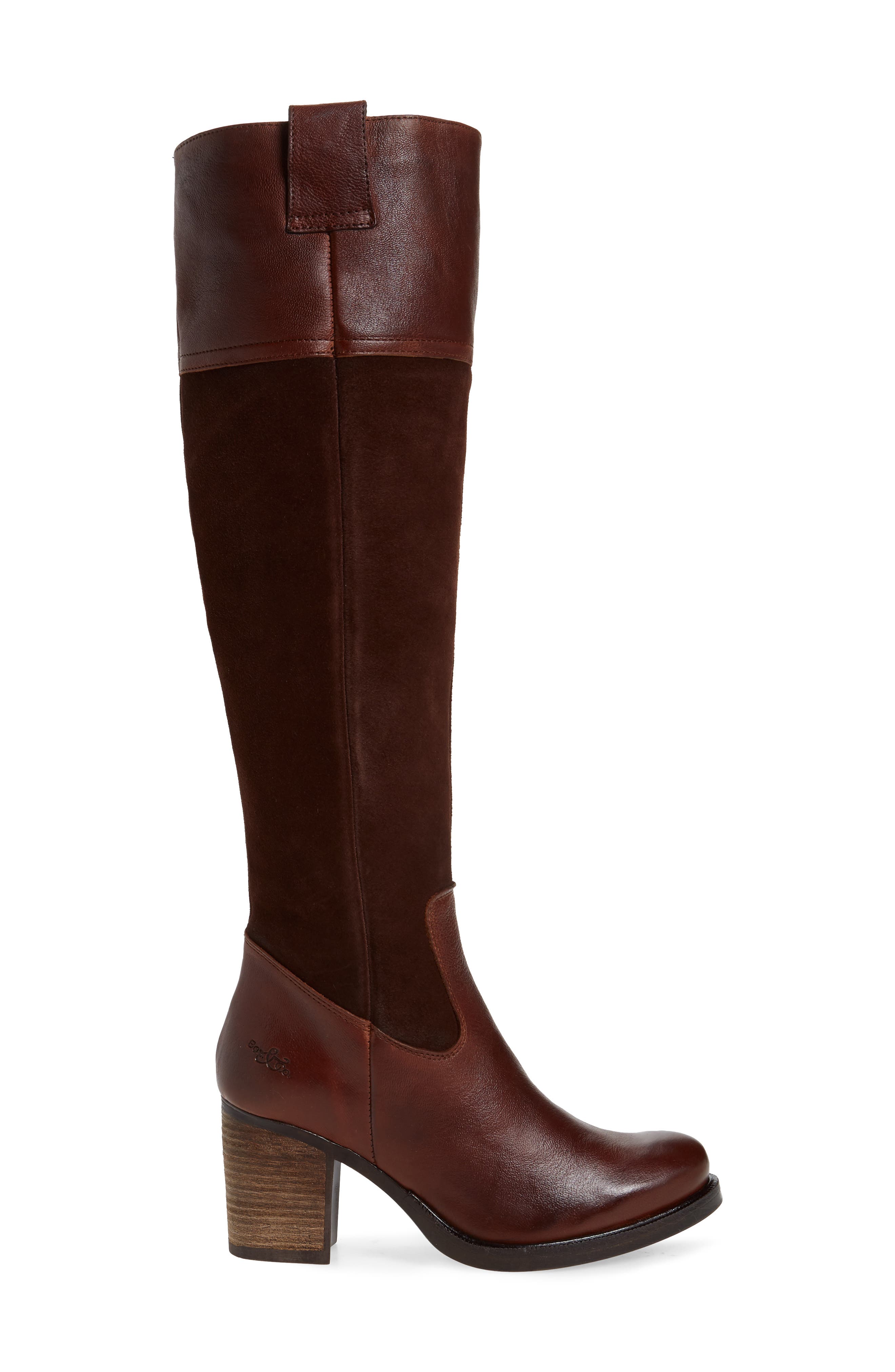 Billing Suede Over the Knee Boot, Alternate, color, LUGGAGE SUEDE