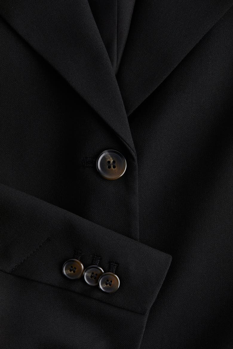 Single-breasted Blazer, Alternate, color, Black