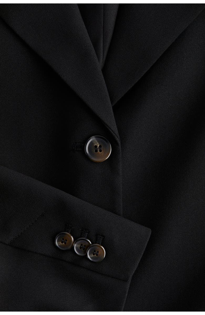 H&M Single-breasted Blazer, Alternate, color, Black