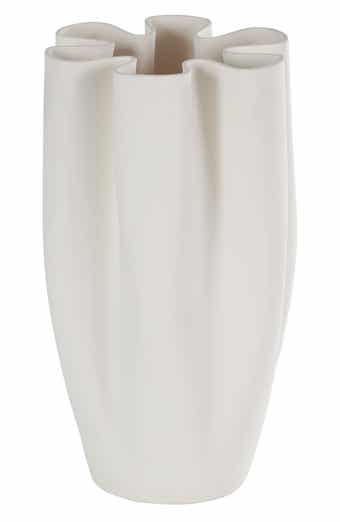 VIVIAN LUNE HOME White Ceramic Vase
