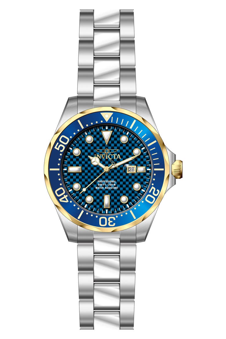 Pro Diver Bracelet Watch, 47mm, Main, color, BLUE