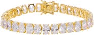 BY ADINA EDEN Classic Oval CZ Tennis Bracelet