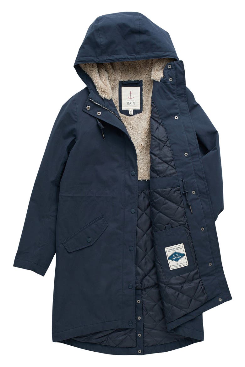 Plant Hunter Waterproof Hooded Coat, Alternate, color, MIDNIGHT