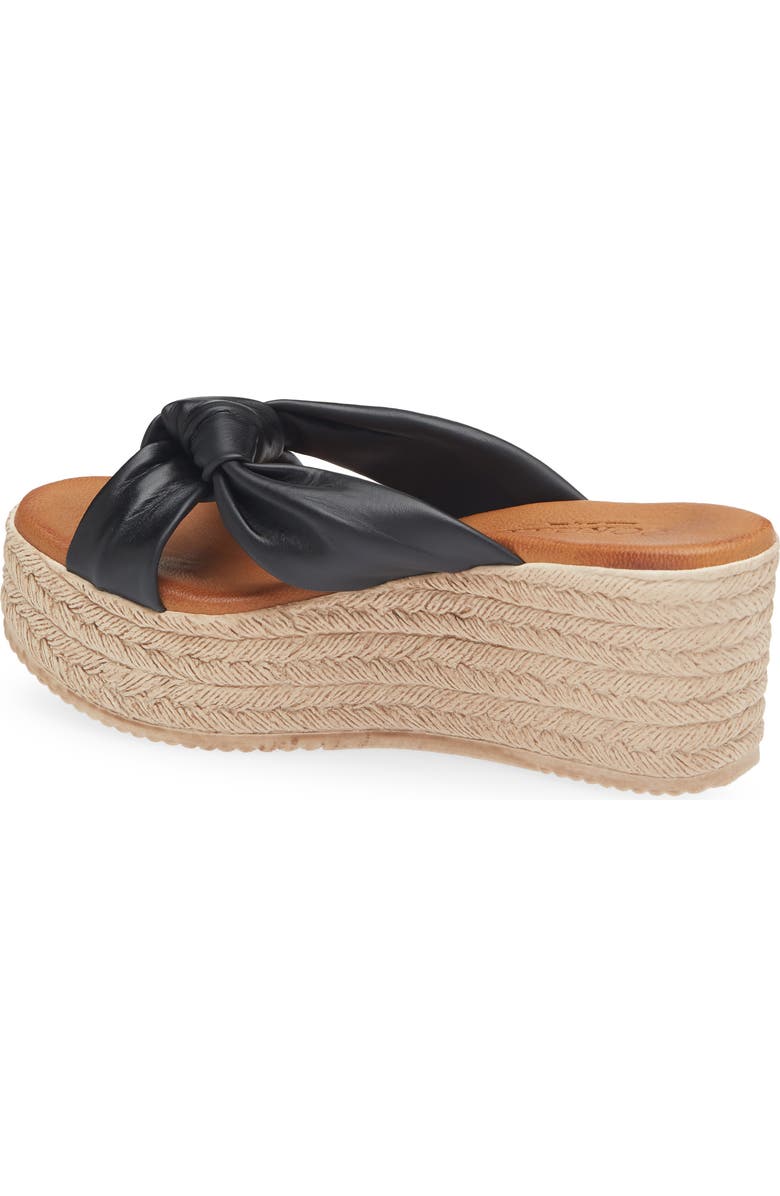 Cordani Brenda Platform Espadrille Sandal, Alternate, color, Black Leather