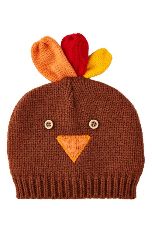Mud Pie Knit Turkey Hat In Brown
