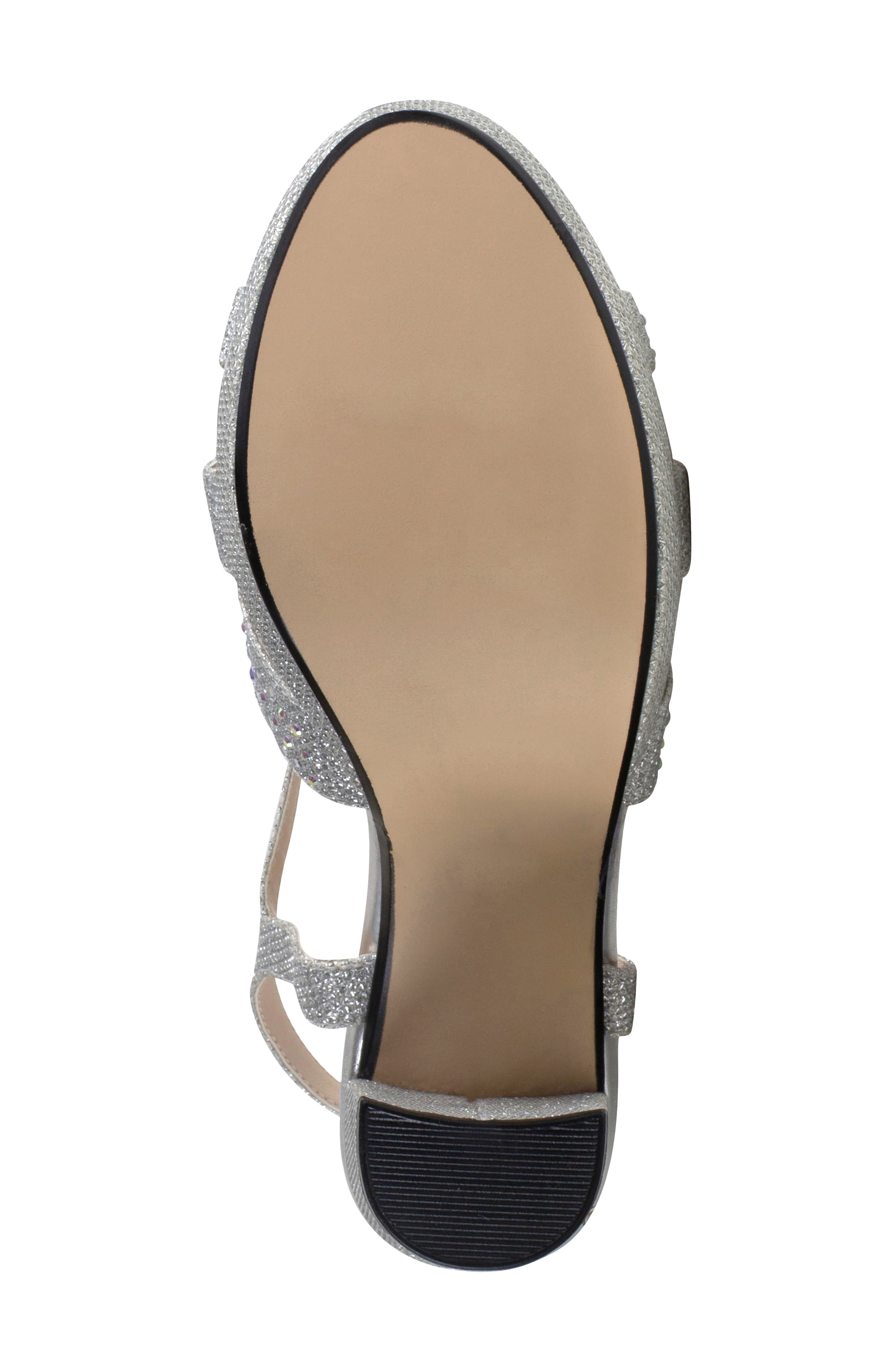 Touch Ups Ava Ankle Strap Sandal, Alternate, color, Silver