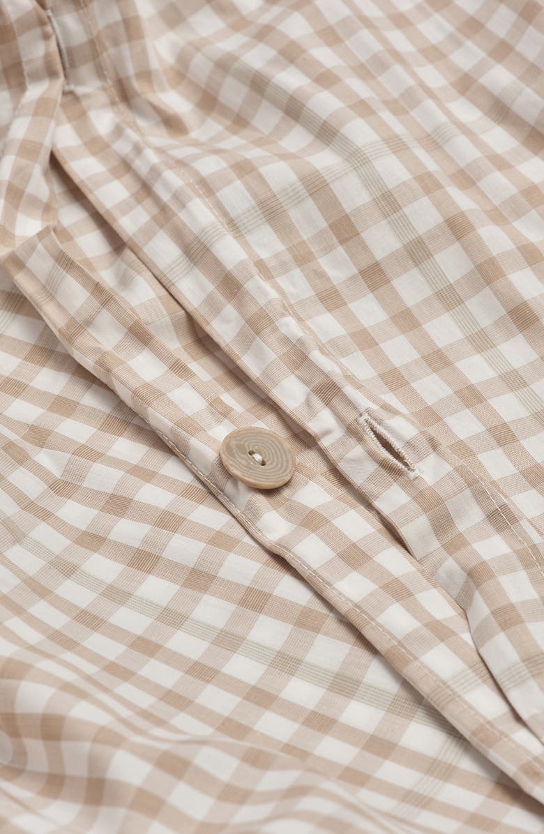 PIGLET IN BED Gingham Percale Duvet Cover, Alternate, color,