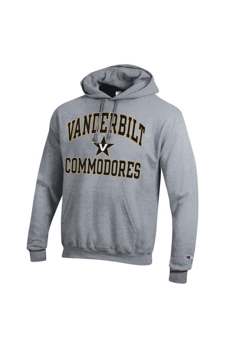 Champion Men's Champion Heather Gray Vanderbilt Commodores High Motor Pullover Hoodie, Alternate, color, 
