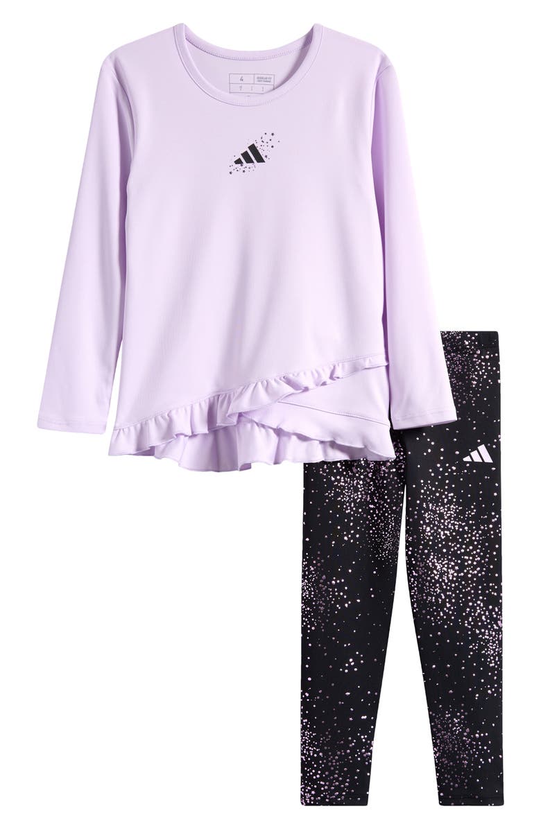 adidas Kids' Crossover Long Sleeve Top & Leggings Set, Main, color, 