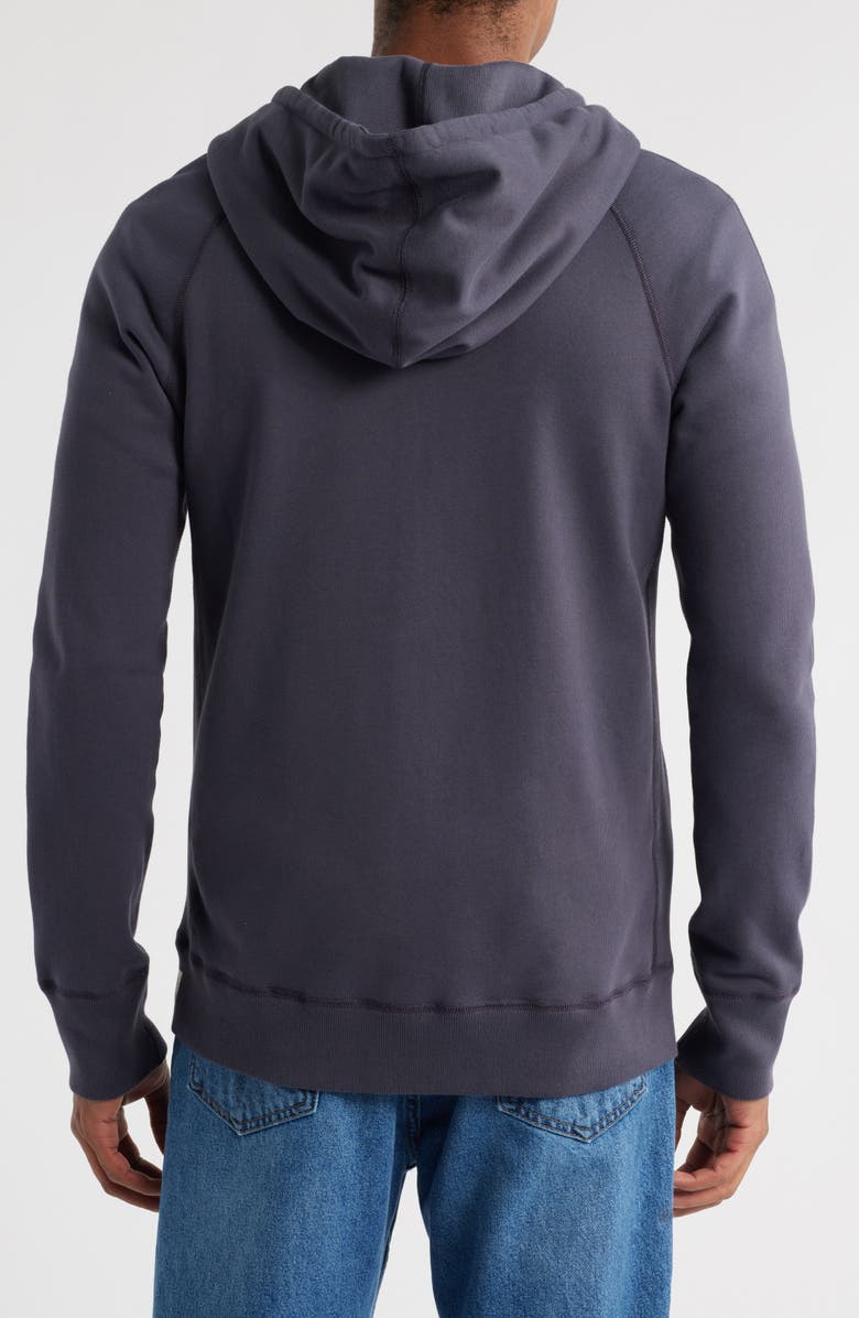 Reigning Champ Midweight Terry Slim Zip Hoodie, Alternate, color, Midnight