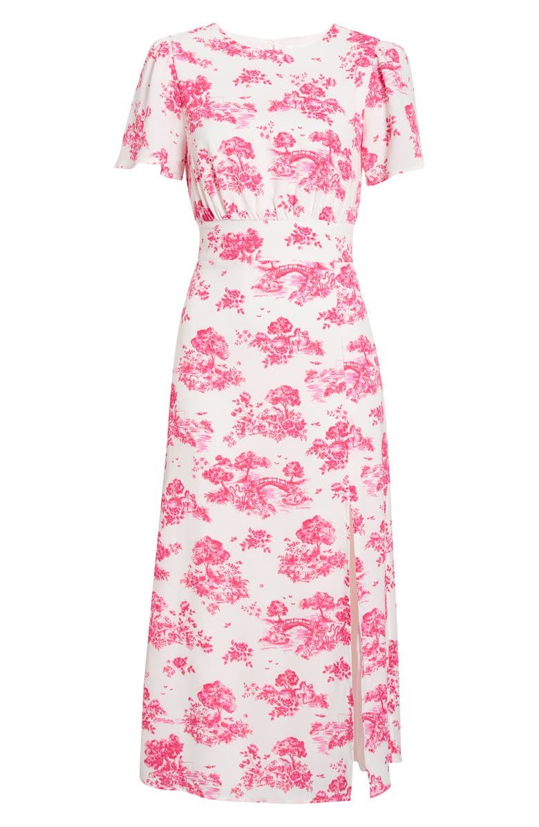 SUGARLIPS Ainsley Meadow Bloom Midi Dress, Main, color, 