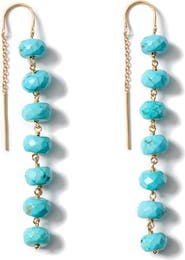 Chan Luu Semiprecious Stone Linear Drop Earrings