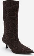 Prologue Shoes Crow Embossed Pointed Toe Boot
