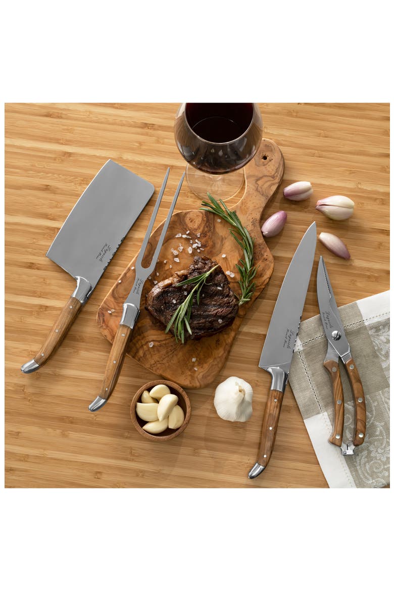 4-Piece Connoisseur Carving Set, Alternate, color, WOOD