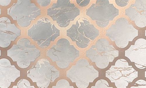 Dainty Home Mirrored Set Of 6 Placemats In Brown
