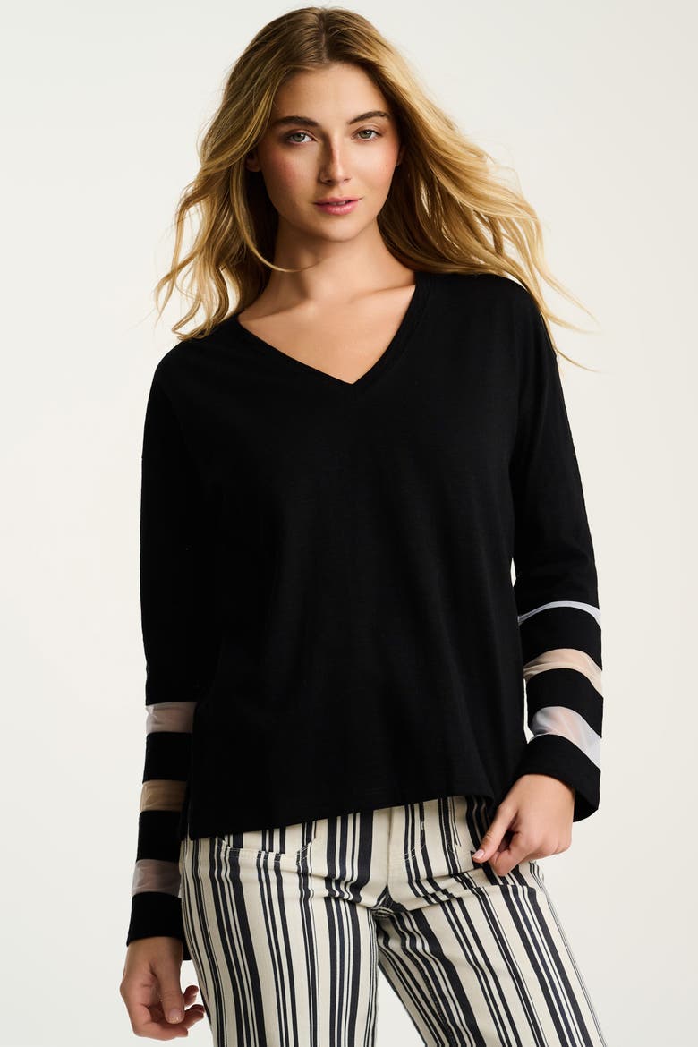 Mesh Fest Tee, Main, color, Black