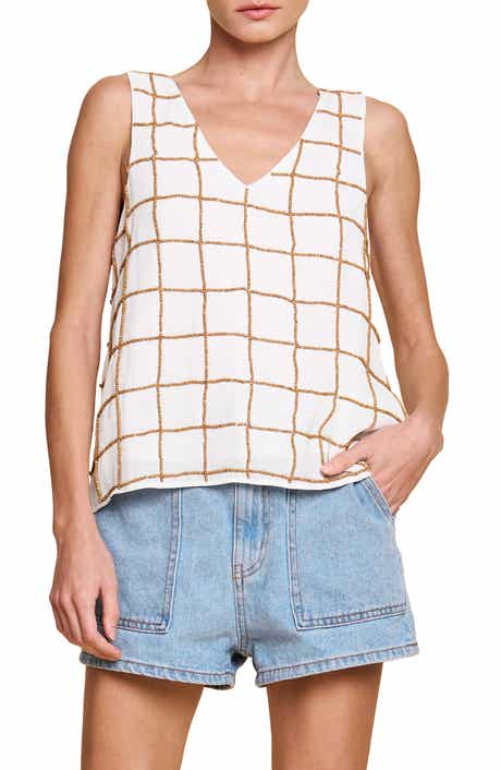 CIEBON Kelly Beaded Grid Tank