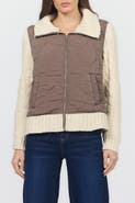 Dear John Petra Zip Front Quilted Sweater