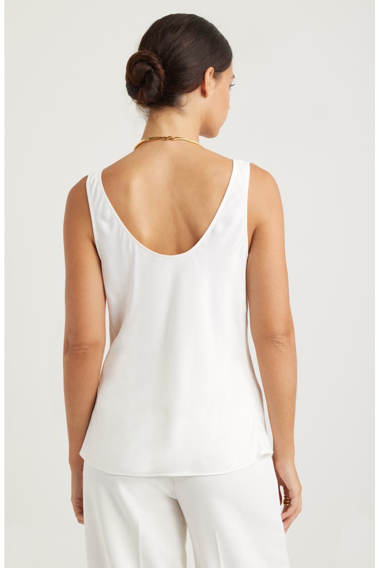 Satin Scoop Neck Tank, Alternate, color, IVORY TOFU