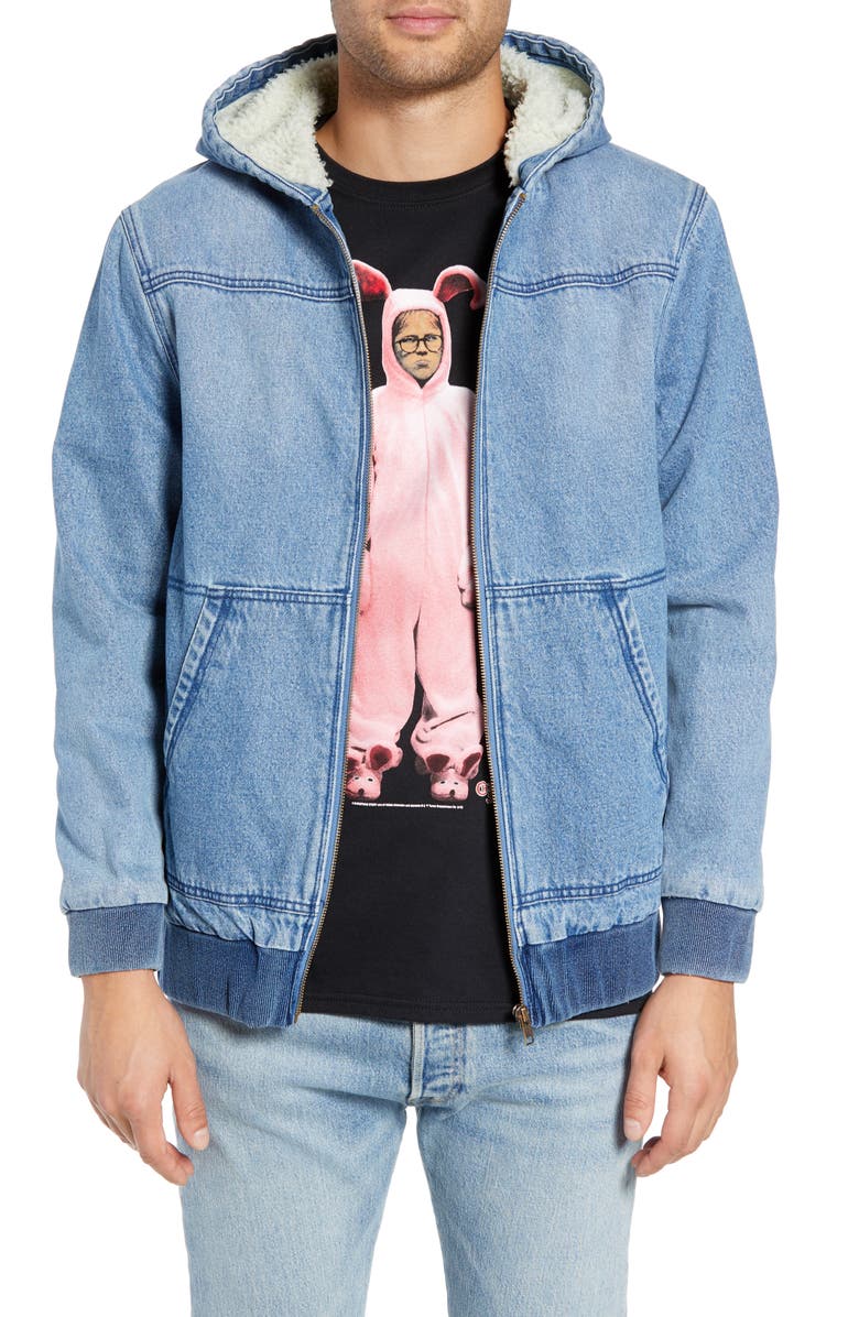 The Rail Hooded Denim Jacket, Main, color,