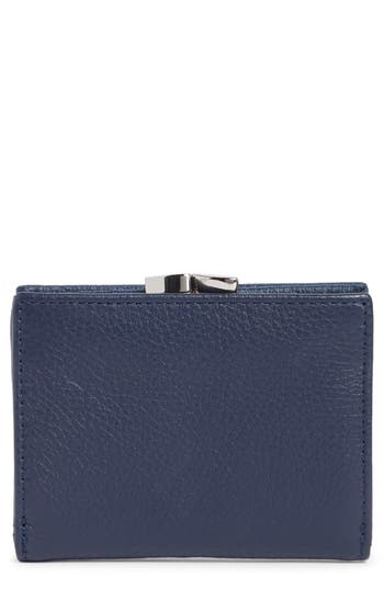 Mundi Small Leather Goods Soho Frenchie Clutch In Blue