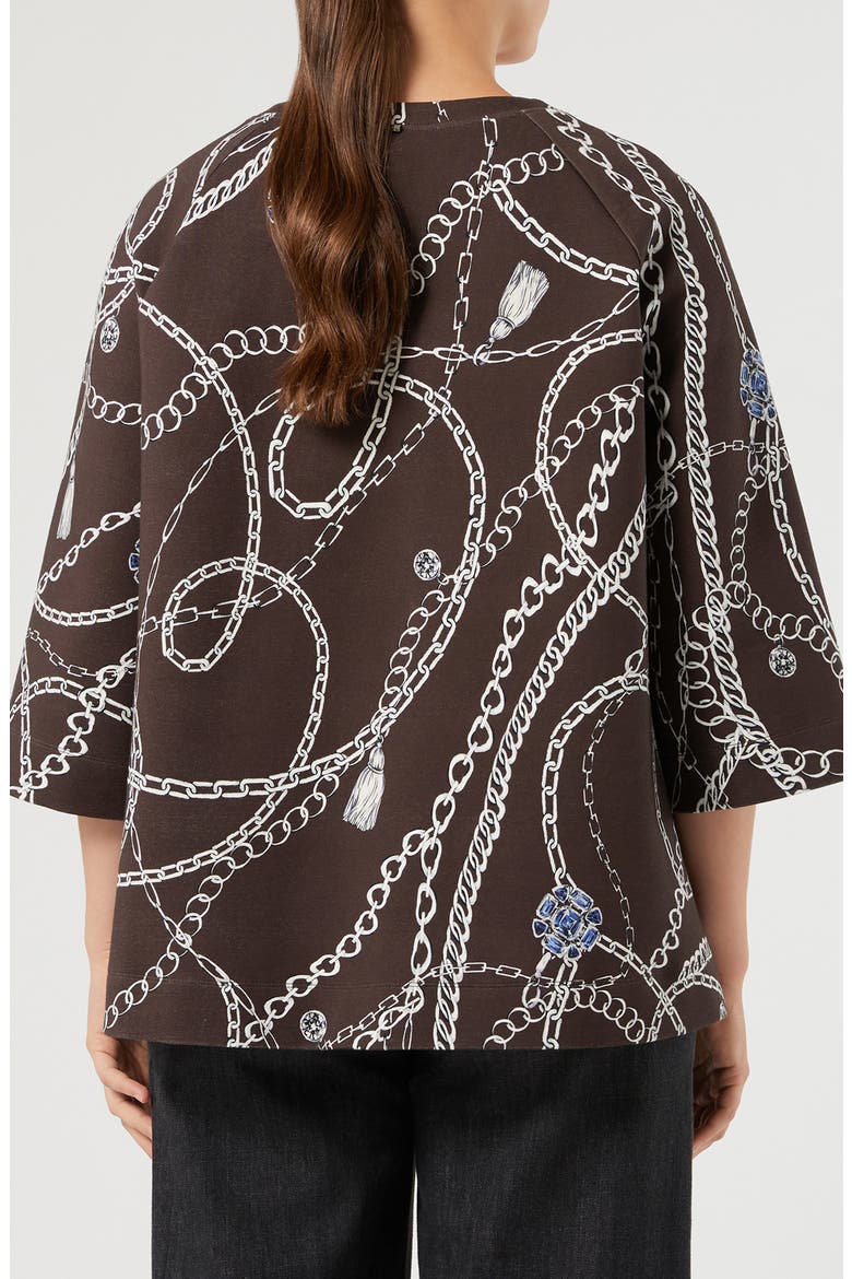 Certo Printed Sweatshirt, Alternate, color, BROWN