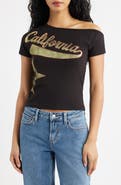 PacSun California Star One-Shoulder Top