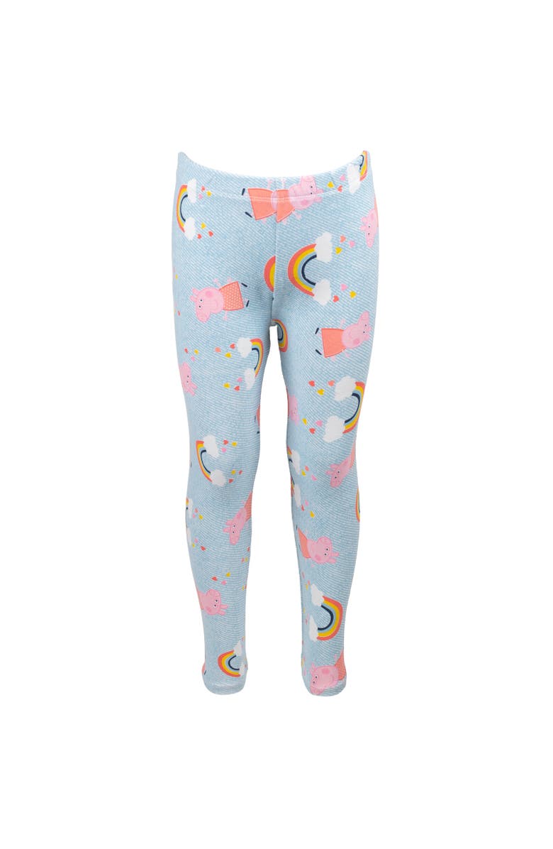 Peppa Pig T-Shirt & Leggings Set, Alternate, color, Peplum Rainbows