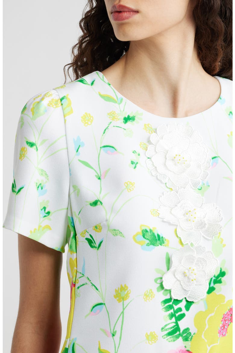 Edita Floral Shift Dress, Alternate, color, MULTI POPPY PARTY