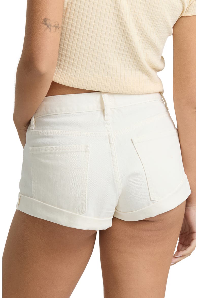 Get Low Cuffed Low Rise Denim Shorts, Alternate, color, SALT CRYSTAL