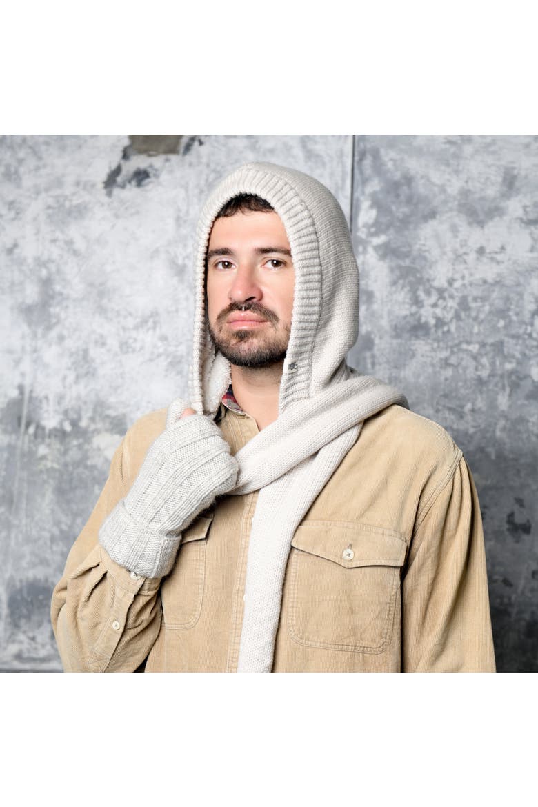 Nomad Hood Scarf, Alternate, color, Black