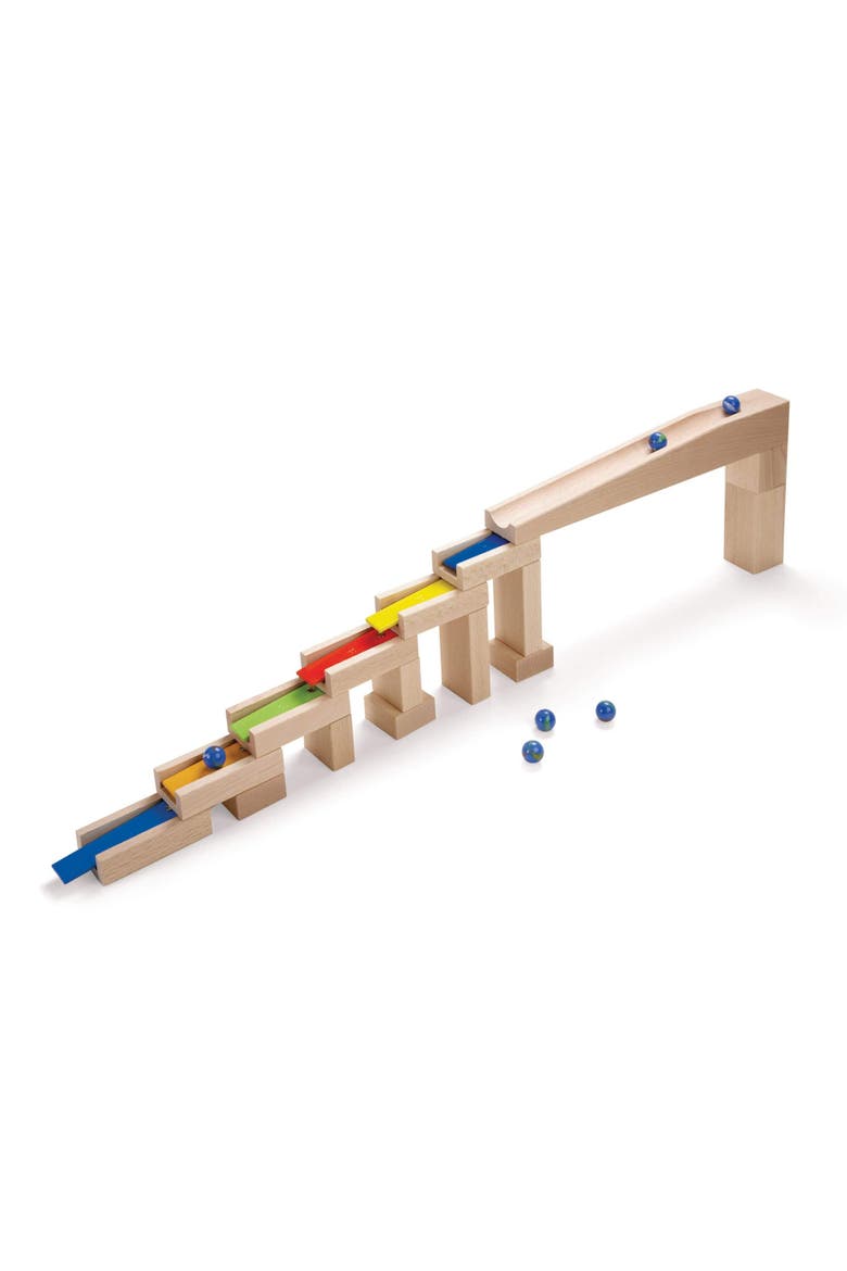 Melodious Building Bricks - Wooden Marble Run Accessory, Main, color, Multi