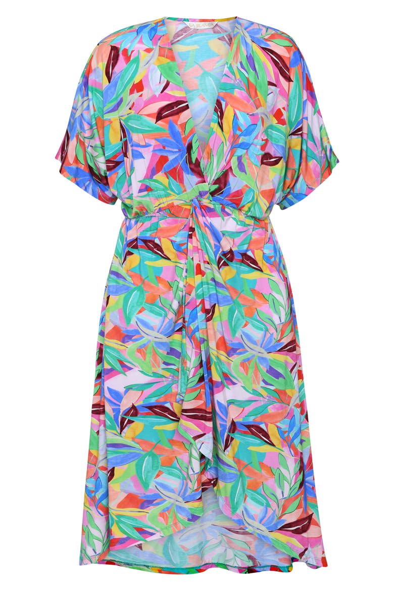 Tropi-Flage Twist Cover-Up Dress, Alternate, color, MULTI