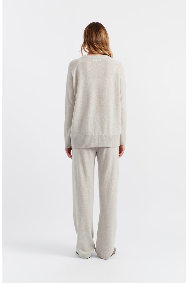 Lightweight Cashmere Slouchy Sweater, Alternate, color, Taupe