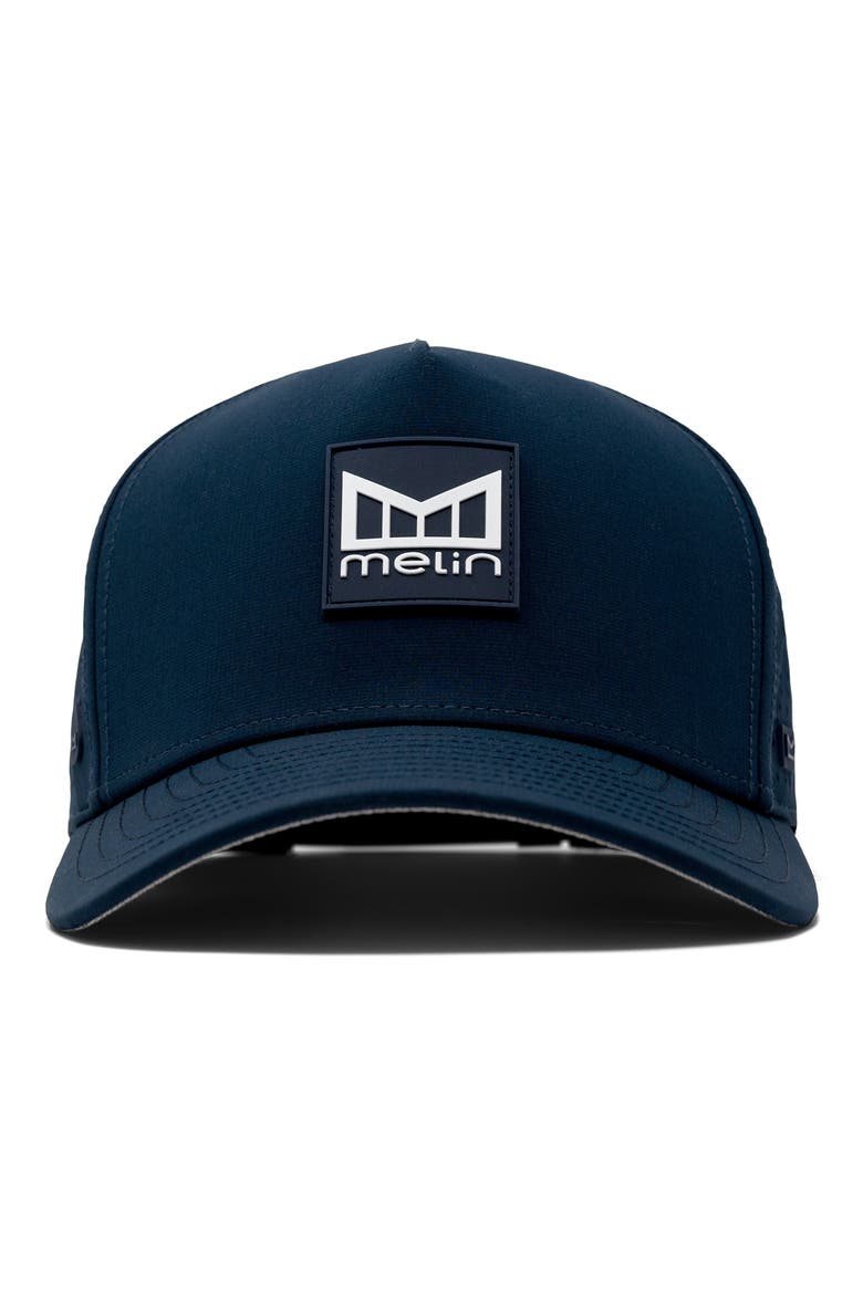Odysea Stacked Hydro Performance Snapback Hat, Alternate, color, NAVY