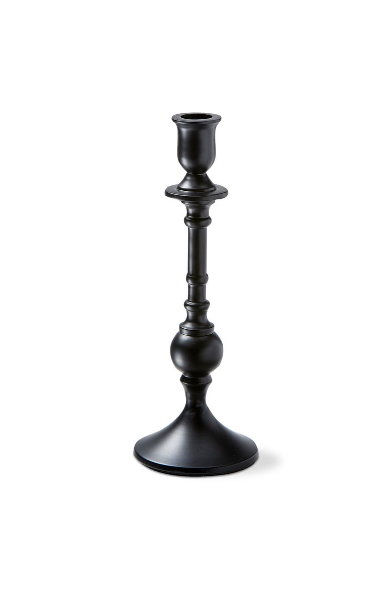 Westport Black Cast Aluminum Taper Candle Holder Medium, Main, color, Black