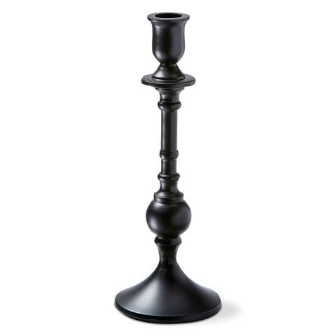Westport Black Cast Aluminum Taper Candle Holder Medium