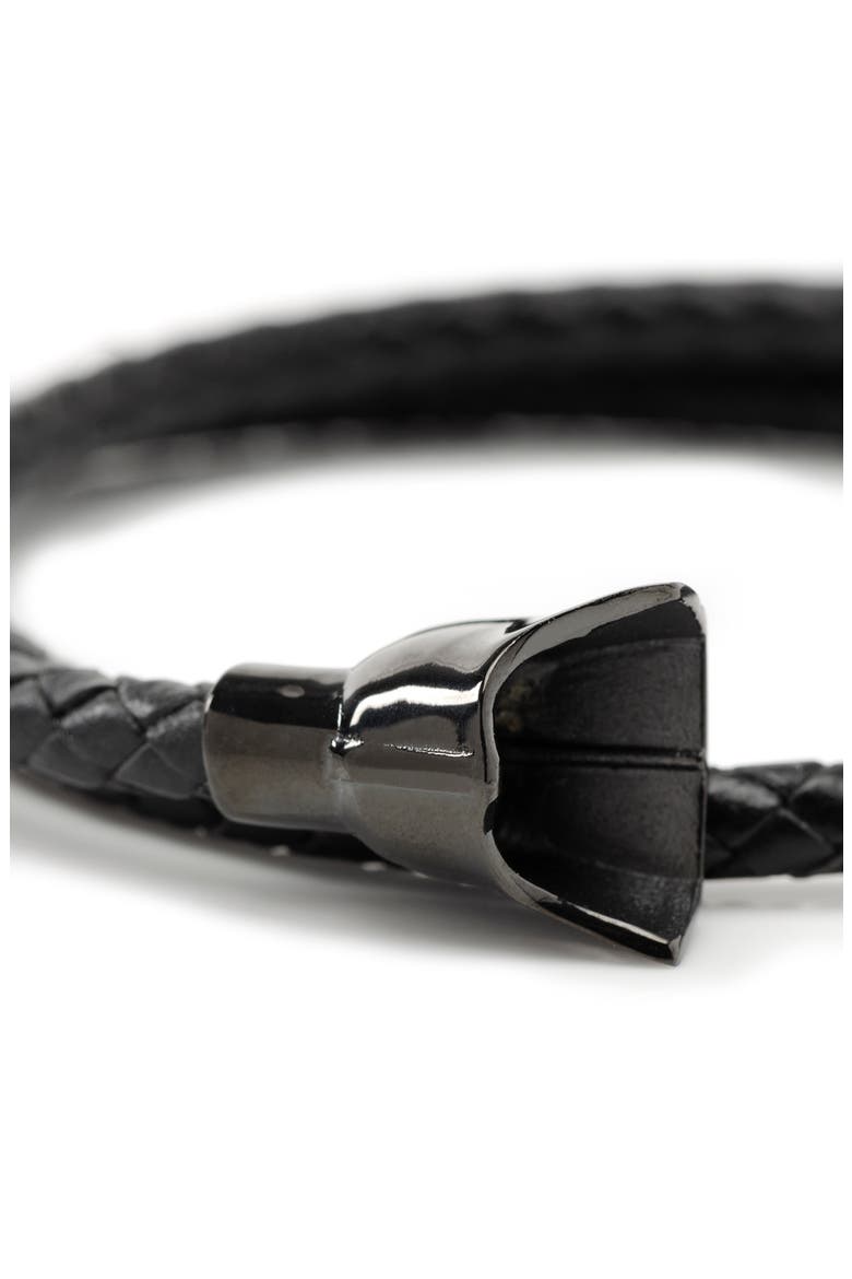 Star Wars™ - Darth Vader Braided Leather Wrap Bracelet, Alternate, color, BLACK