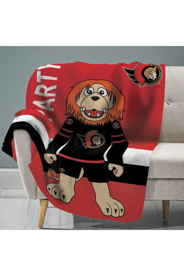 Ottawa Senators Sparty 60" x 80" Raschel Throw Blanket, Main, color, None