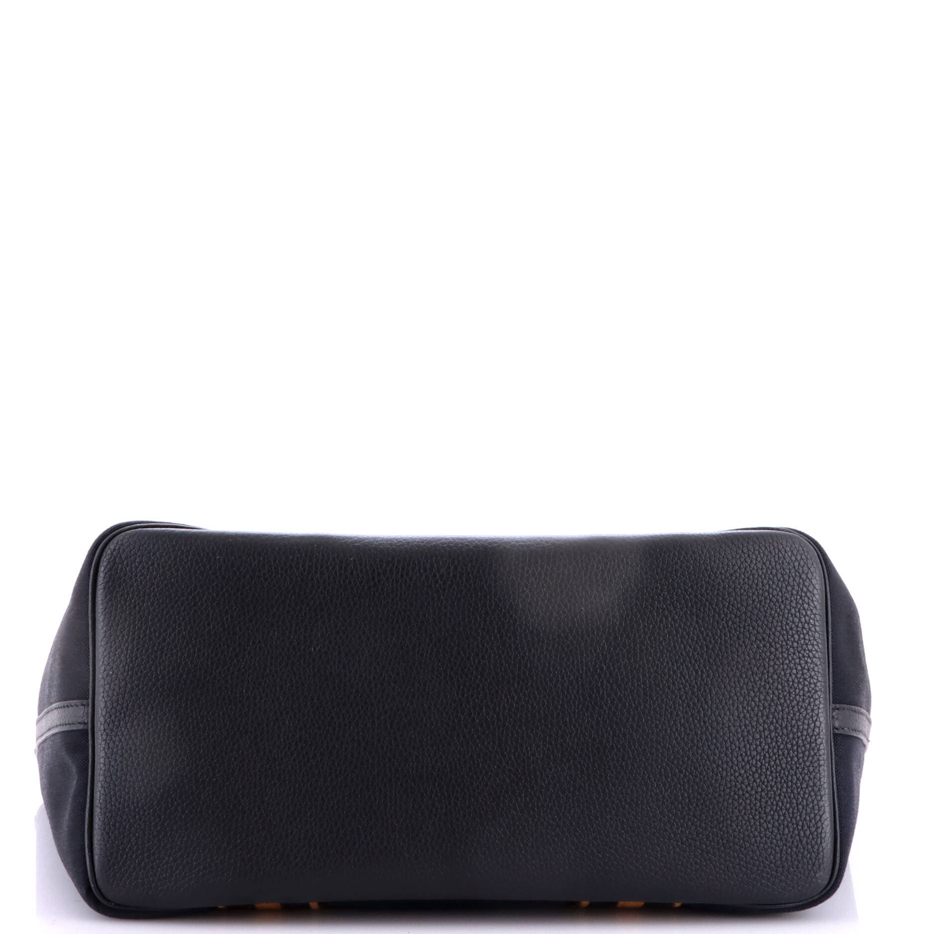 Pursangle Tote Canvas with Leather, Alternate, color, Black