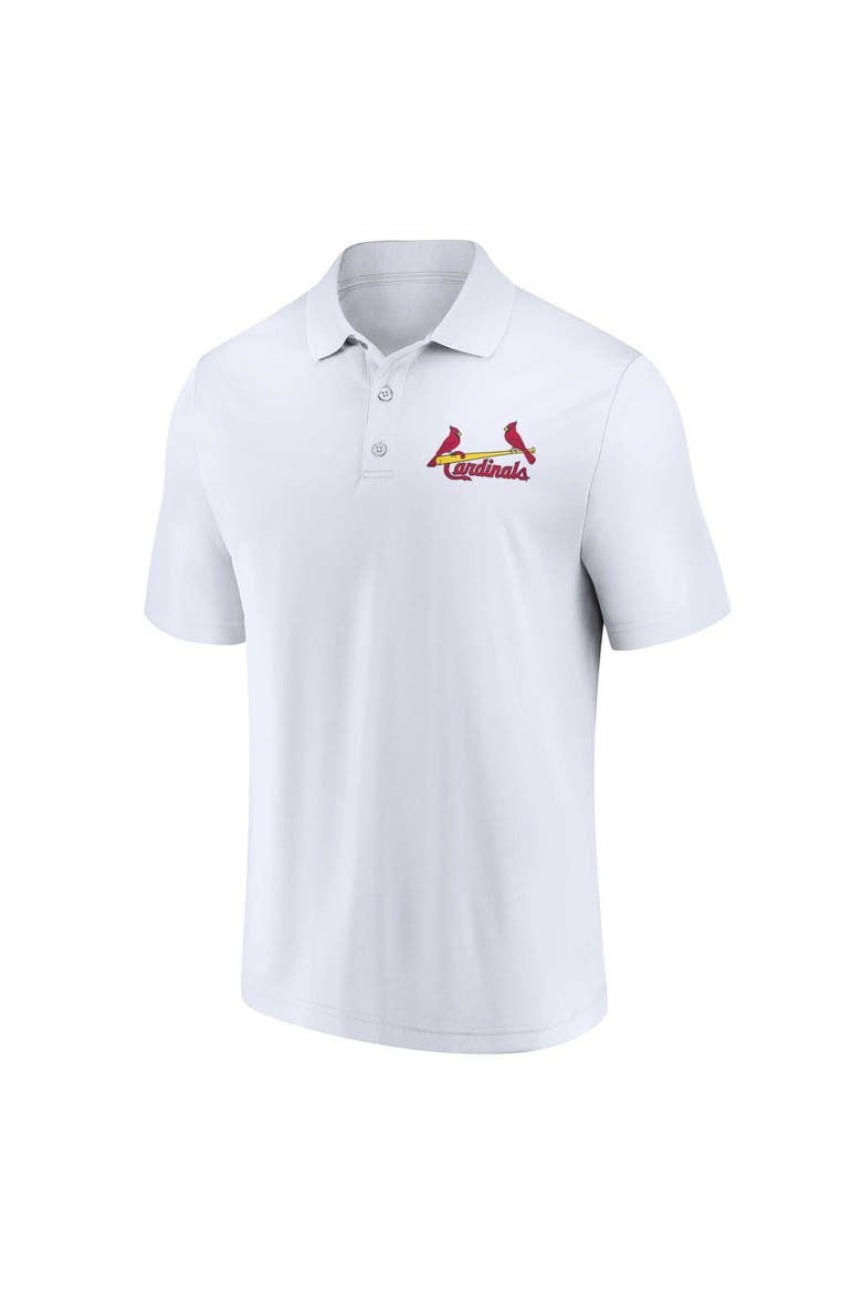 Men's Fanatics Branded Red/White St. Louis Cardinals Two-Pack Logo Lockup Polo Set, Alternate, color, Red