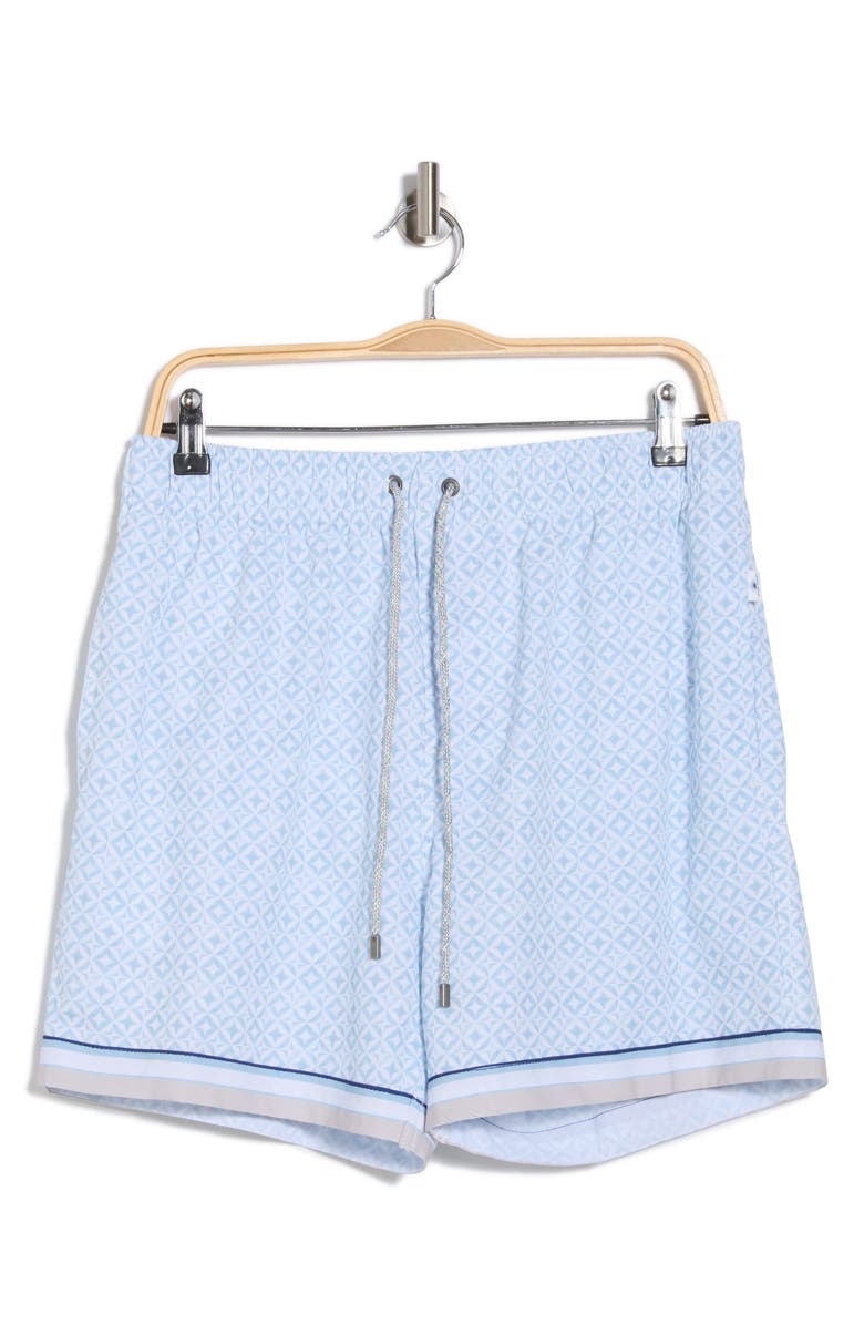 Vintage Summer 4-Way Stretch Volley Swim Shorts, Alternate, color, Light Blue